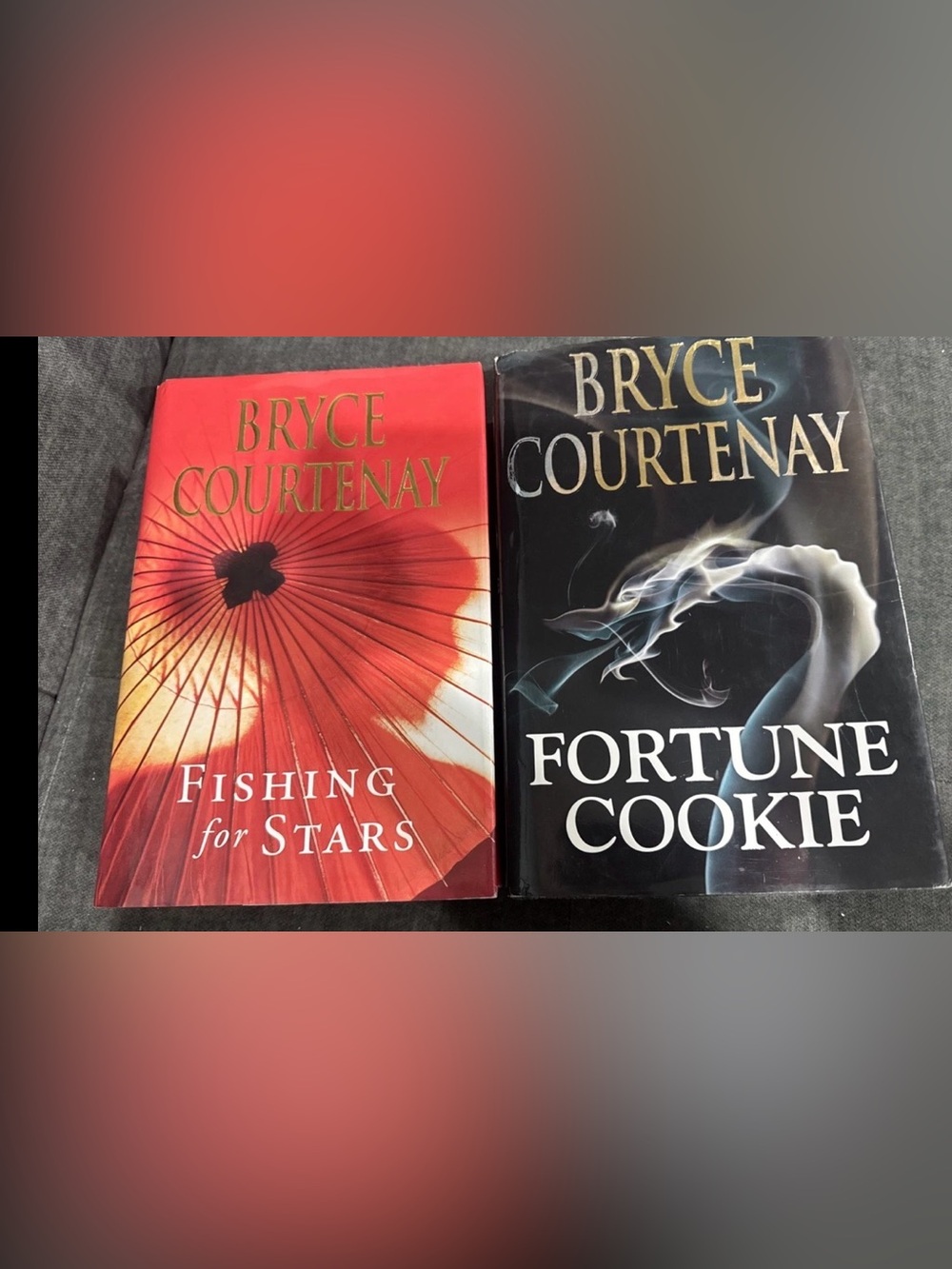 Bryce Courtenay Books Fortune Cookie & Fishing For Stars First Editions